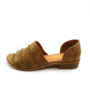 Mata Womans Poolside D'Orsay Open Toe‎ Flat NEW